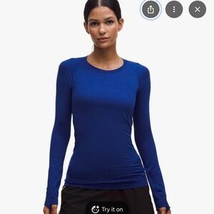 Lululemon *SET* SOLD OUT Deep Sea Blue Swiftly & Dance Studio set size 14